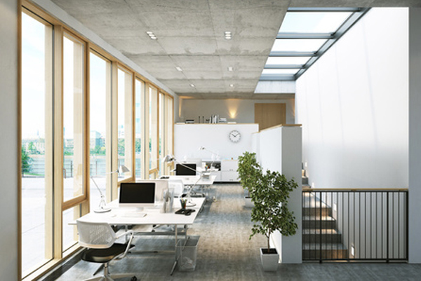 Modern office space benefiting from a master key system